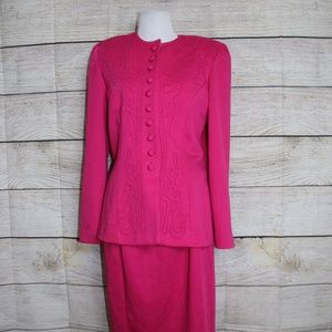 Women's Vintage Two Piece Pink Suit